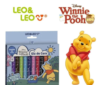 Giz De Cera Ursinho Pooh 12 Cores Leo&Leo Caixa (3)