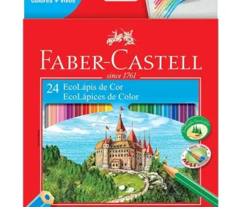 Lápis De Cor EcoLápis Ponta MAX Faber Castell 24 Cores