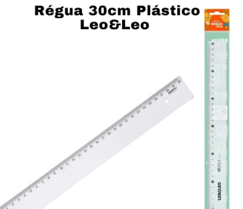 Regua-Plastica-30cm-LeoLeo-Unidade